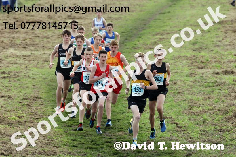 Boys under-15s Start Fitness North Eastern Harriers League, Wrekenton, Gateshead. Photo:  David T. Hewitson/Sports for All Pics
